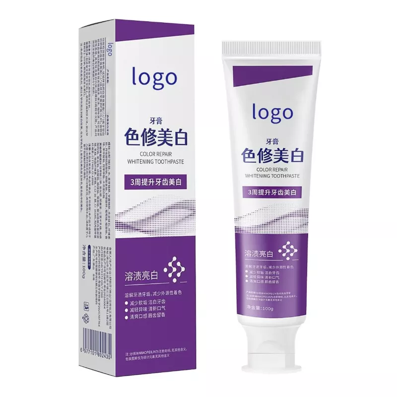 Color Correcting Whitening Toothpaste formula